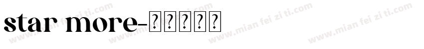 star more字体转换